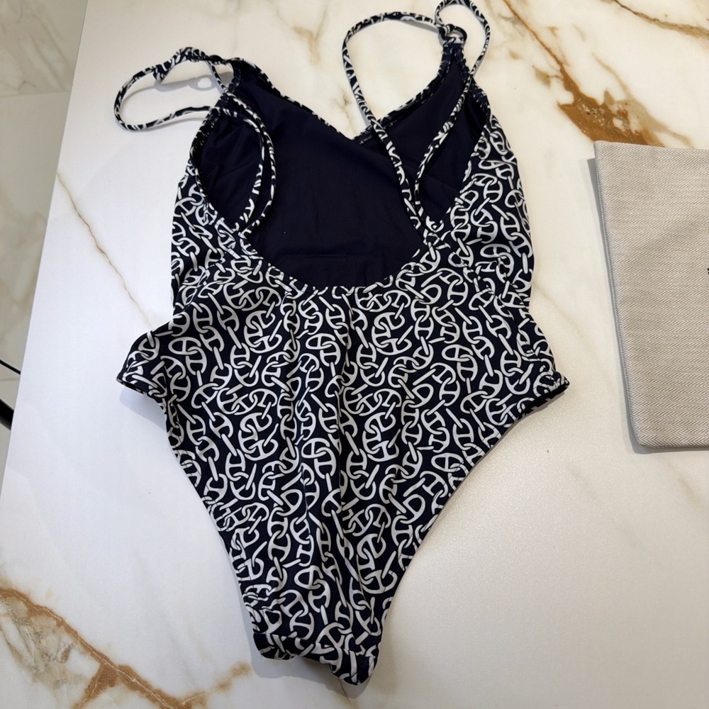 Hermes Swim One Piece in blue  and White - Picture 10 of 11
